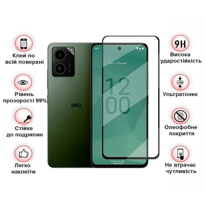 Скло захисне BeCover HMD Pulse Pro Black (712487) зображення 3