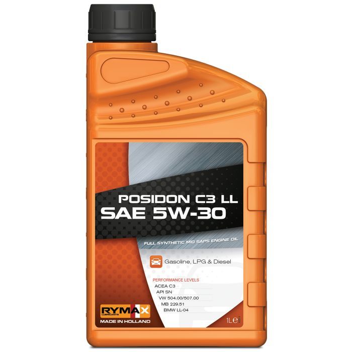 Моторное масло RYMAX Posidon C3 LL 5W-30 API SN, ACEA C3, 1л