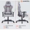 Крісло ігрове GamePro GC575FB Size L Fabric Gray (GC575FG) зображення 12