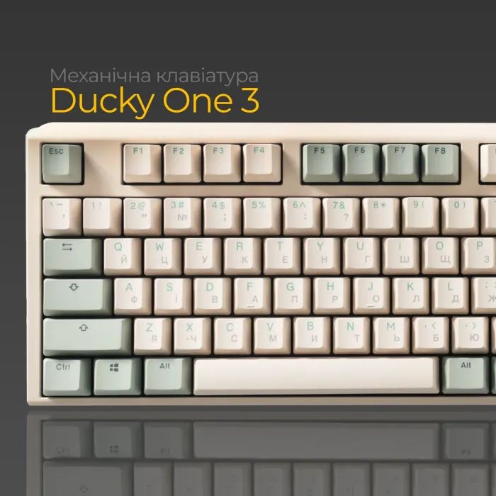 Клавиатура Ducky One 3 Cherry MX Brown UA USB Cream (DKON2108-BUAPXМAEGGC1) изображение 3