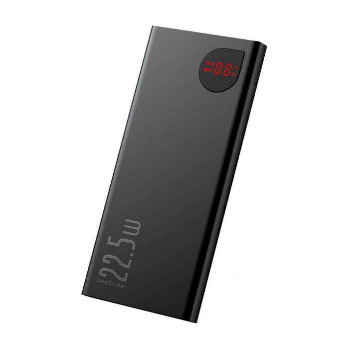 Батарея универсальная Baseus Adaman 10000mAh, PD QC/3.0/22,5W, black (PPAD070001) изображение 2