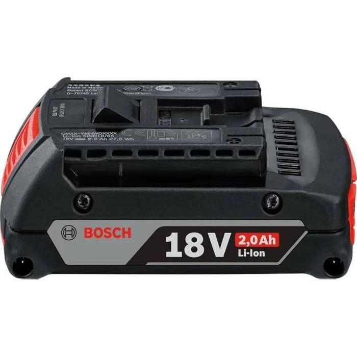 Аккумулятор к электроинструменту Bosch 18V, 2.0Ah, 0.4кг (2.607.336.906) изображение 2