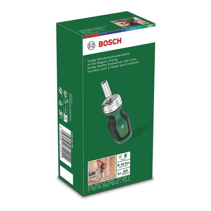 Набор отверток Bosch с храповиком 6 насадок (1.600.A02.7PK) изображение 9