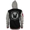 Кофта Jinx World of Warcraft Horde Varsity Hoodie Black/Cool Grey/Red L (JINX-10491 BLL) зображення 2