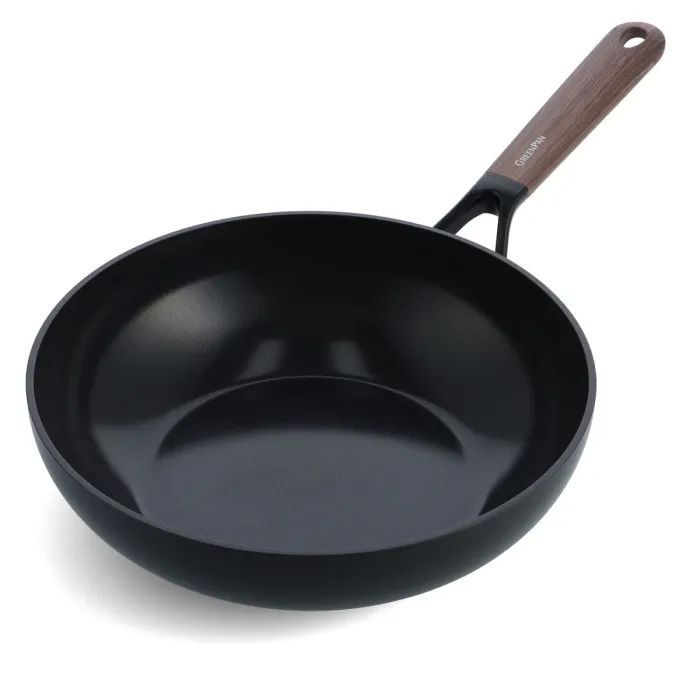 Сковорода GreenPan Eco Smartshape Вок 28 см 3,6 л світле дерево (CC006448-001)