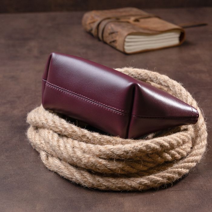 Косметичка Grande Pelle Зі шкіри Червона (11303) зображення 9