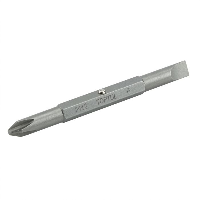 Бита для шуруповерта Toptul двухсторонняя 1/4' PH1хSL5 L75мм (FKAA0105)