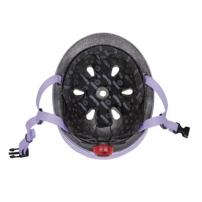 Шлем Globber Go up lights 45-51см пастельний рожевий, з ліхтариком (506-210) изображение 5