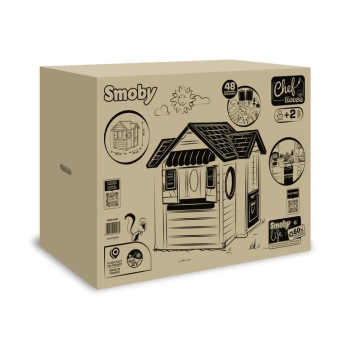 Игровой домик Smoby Life "Шеф Хаус" с кухней, кассой, наб. посуды и аксессуарами (7600810407) изображение 6