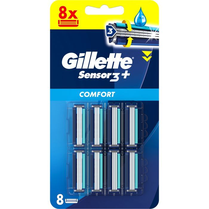 Сменные кассеты Gillette Sensor 3+ 8 шт. (8700216873727) изображение 2