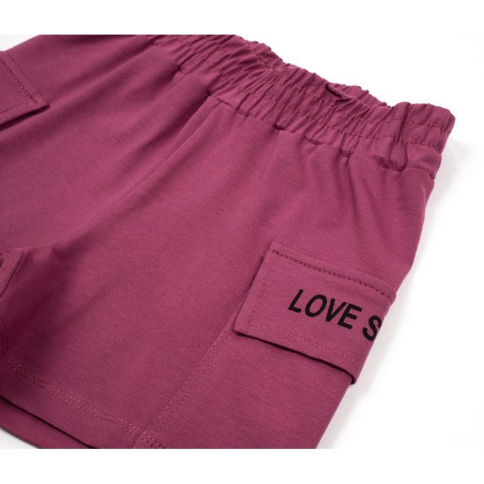 Набір дитячого одягу Smile із шортами (7012-122G-lilac) зображення 7