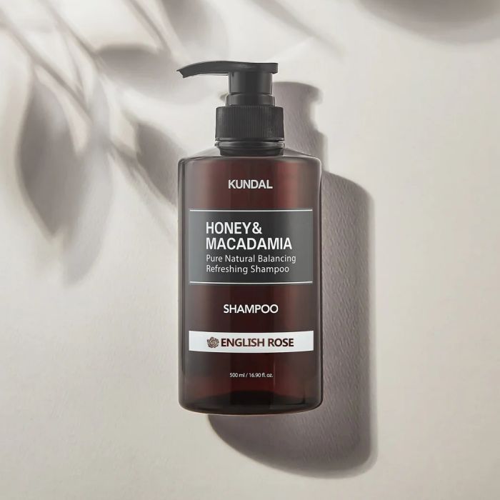Шампунь Kundal Honey & Macadamia Nature Shampoo English Rose 500 мл (8809568740487) изображение 2