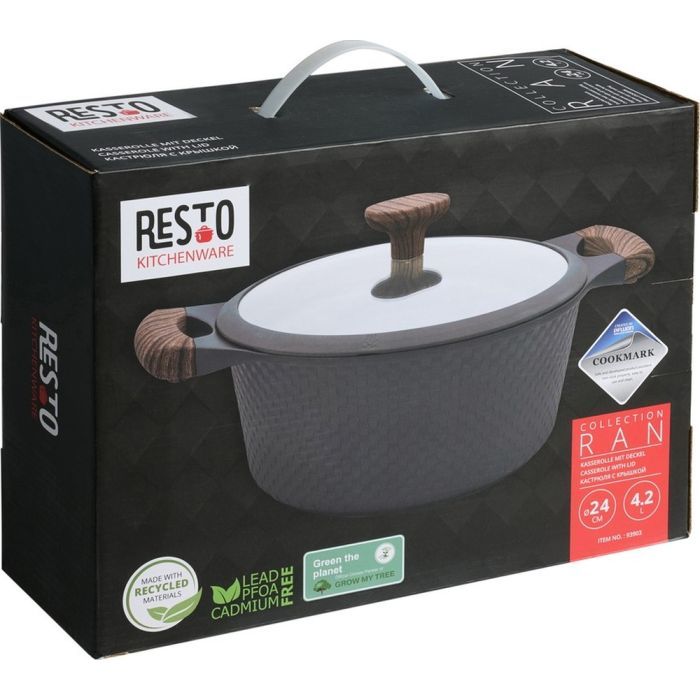 Кастрюля Resto Ran чорна 20 см 2.4 л (93901) изображение 12
