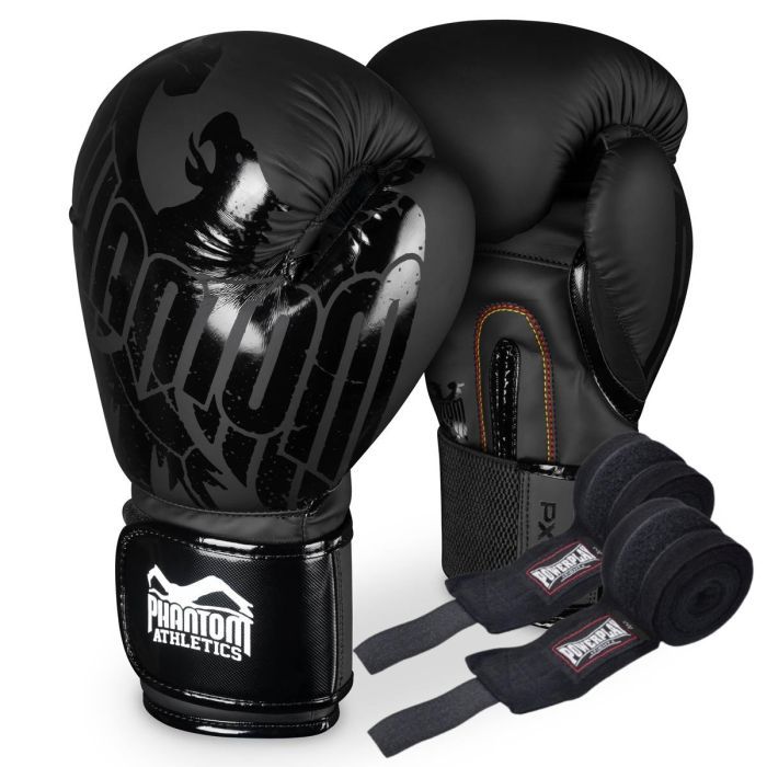 Боксерские перчатки Phantom Germany Eagle Black 14 унцій (PHBG2323-14)
