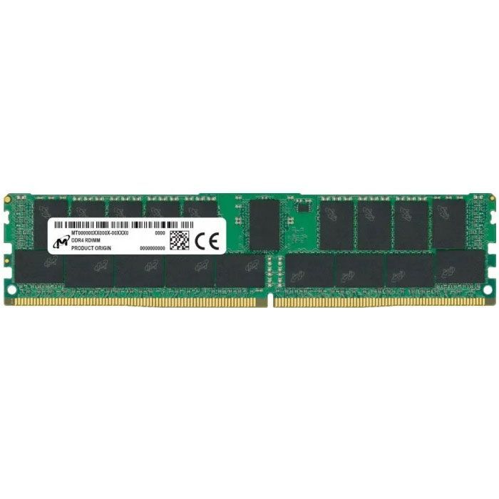 Модуль памяти для сервера Micron DDR4 RDIMM 16GB 1Rx4 3200 CL22 (8Gbit) (Single Pack) (MTA18ASF2G72PZ-3G2R1R)