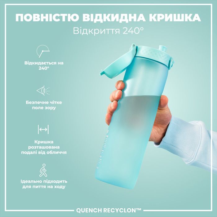 Бутылка для воды ION8 OneTouch Times To Drink 1000 мл BPA Free, Camo (I8RF1000PICAMO) изображение 3