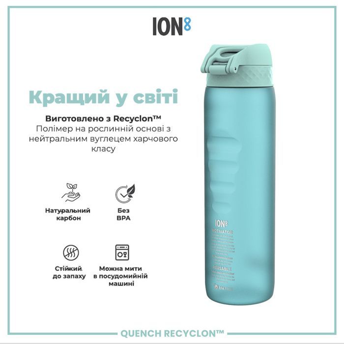 Бутылка для воды ION8 OneTouch Times To Drink 1000 мл BPA Free, Camo (I8RF1000PICAMO) изображение 6