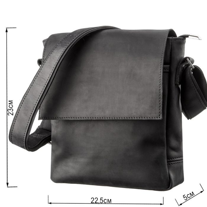 Сумка Shvigel Шкіряна Чорна (11171) зображення 3