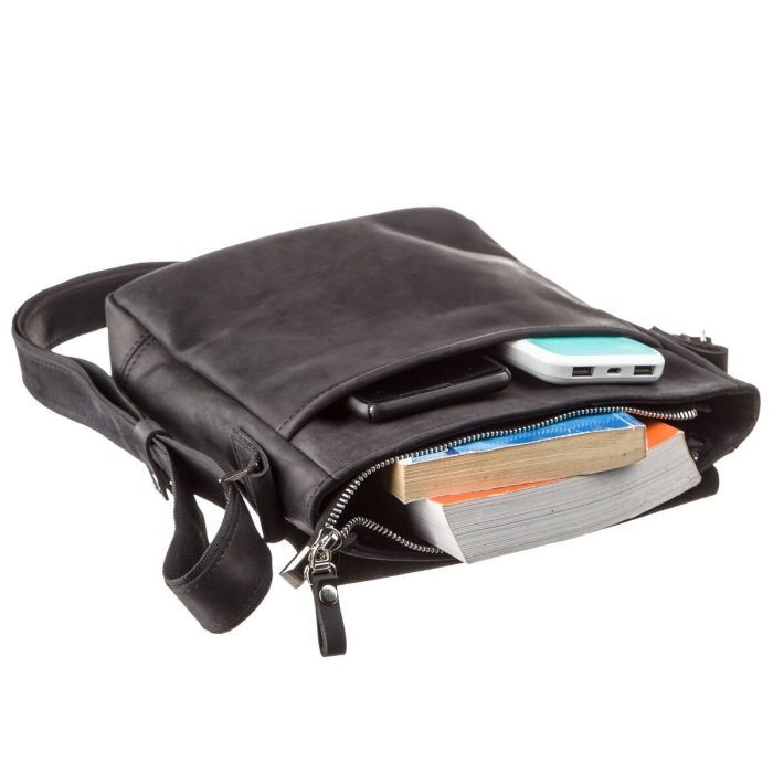 Сумка Shvigel Шкіряна Чорна (11171) зображення 5