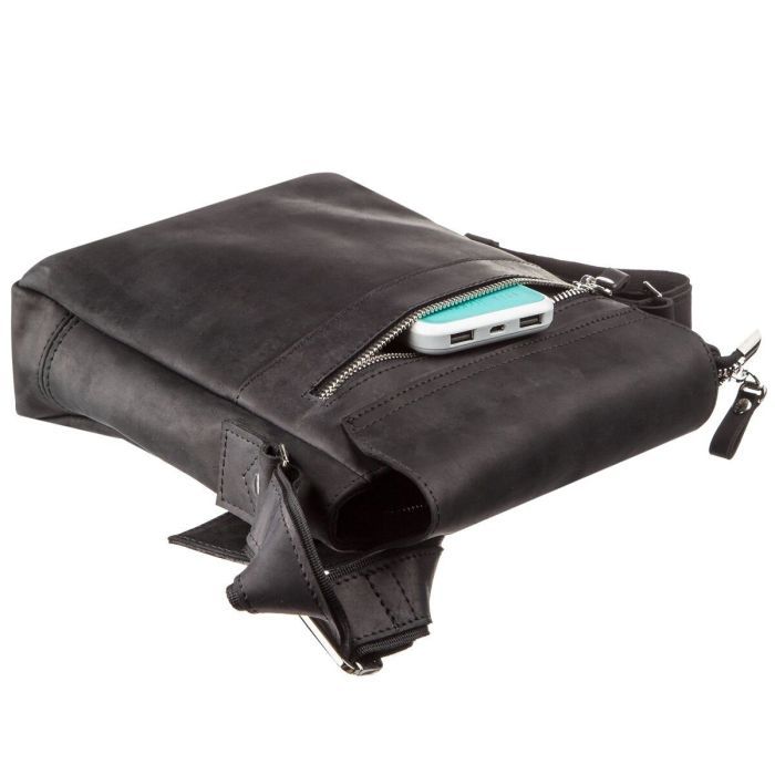 Сумка Shvigel Шкіряна Чорна (11171) зображення 7