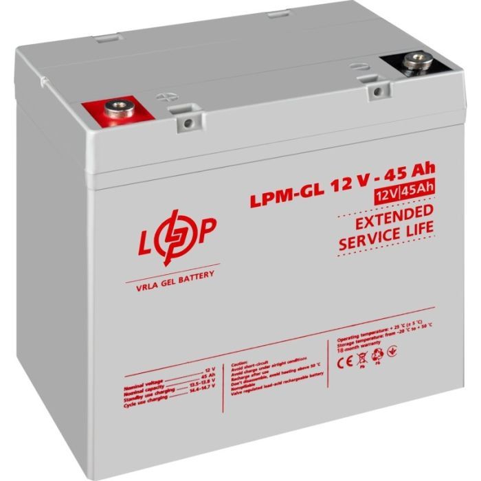 Батарея до ДБЖ LogicPower LPM-GL 12V 40Ah (20269) зображення 3