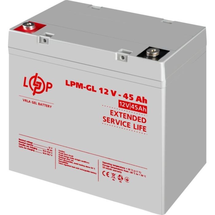 Батарея до ДБЖ LogicPower LPM-GL 12V 40Ah (20269) зображення 4