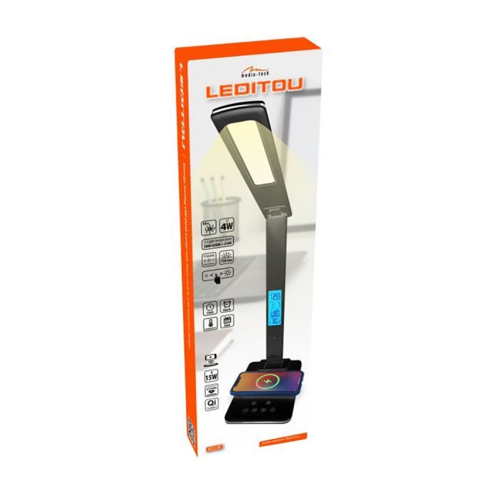 Настольная лампа Media-Tech MT222, QI, 3000-6500К, 750 Lm, black (MT222K) изображение 6