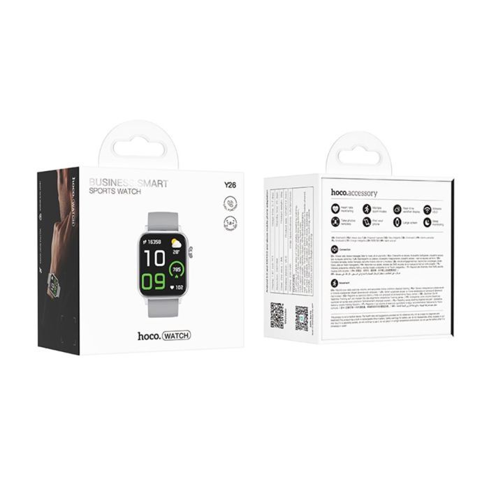 Смарт-годинник HOCO Y26 Smart sports watch (call version) Silver (6942007645423) зображення 3