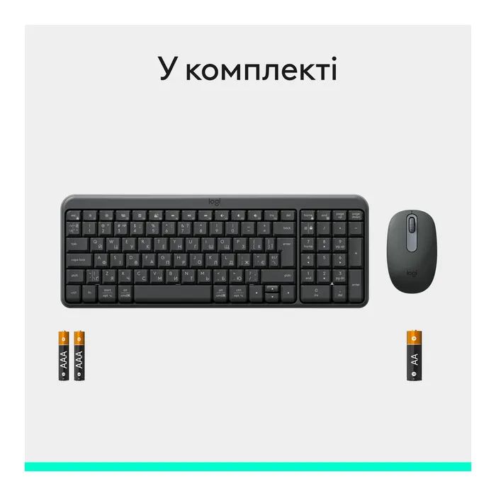 Комплект Logitech MK250 Bluetooth/Wireles UA Graphite (920-013823) изображение 9