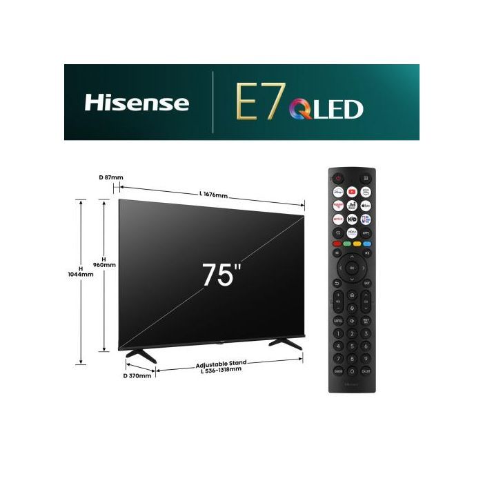 Телевизор Hisense 75E7NQ изображение 2