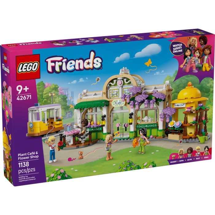 Конструктор LEGO Friends Кофейня с растениями и цветочный магазин и кофейня с растениями (42671)