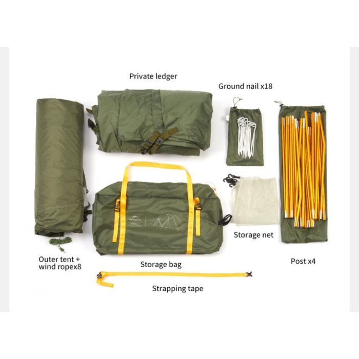 Палатка Naturehike KOTA 4 CNK2450WS041, темно-зелений (6927595777886) изображение 3