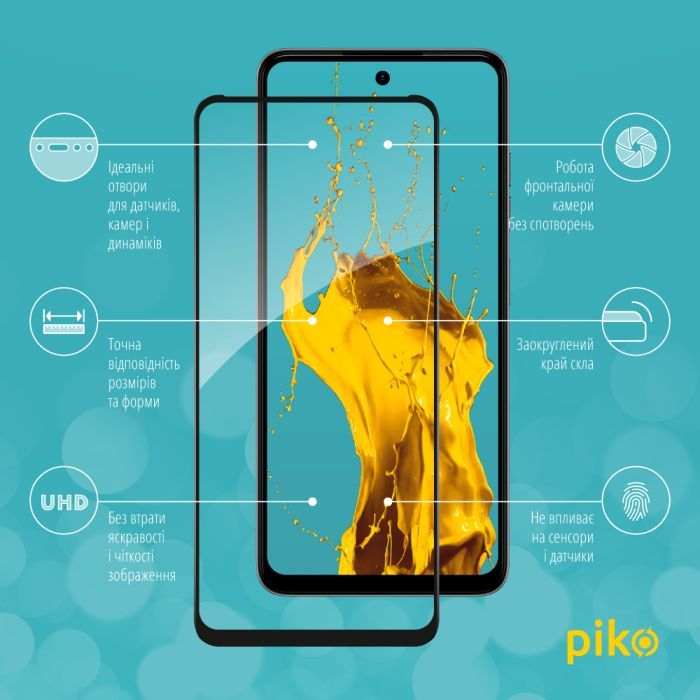 Стекло защитное Piko Full Glue Tecno Spark Go 2024 Black (1283126589133) изображение 2
