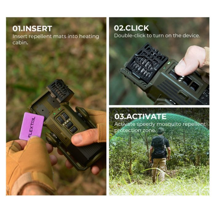 Фонарь Flextail антимоскітний Flextail Evo Repel, зелений (ER4800-GN-i) изображение 5