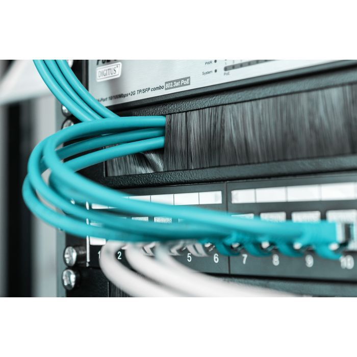 Кабельний організатор 19" 1U щіточний Digitus (DN-97661) зображення 7