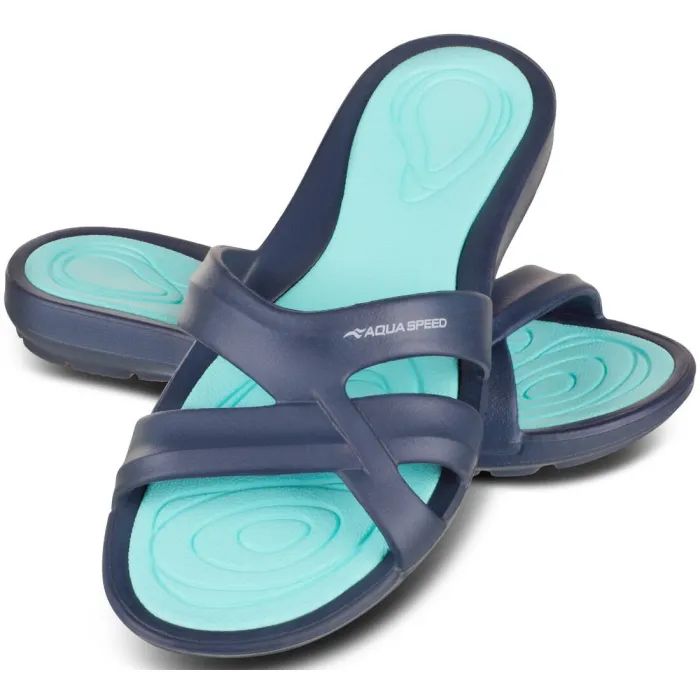 Шлепанцы Aqua Speed Panama 513-10 темно-синій, бірюзовий 36 (5908217666017)