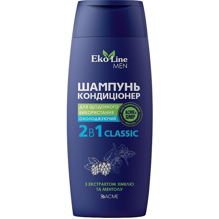 Шампунь Acme Color EkoLine Men Classic 2в1 З ефектом охолодження 250 мл (4823115503299)
