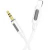 Кабель мультимедийный Lightning to 3.5mm M 1.0m silicone white BOROFONE (6941991114403) изображение 2