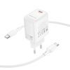 Зарядний пристрій BOROFONE BN28 Fuente USB-C PD30W + cable USB-C to USB-C White (6941991120312) зображення 5