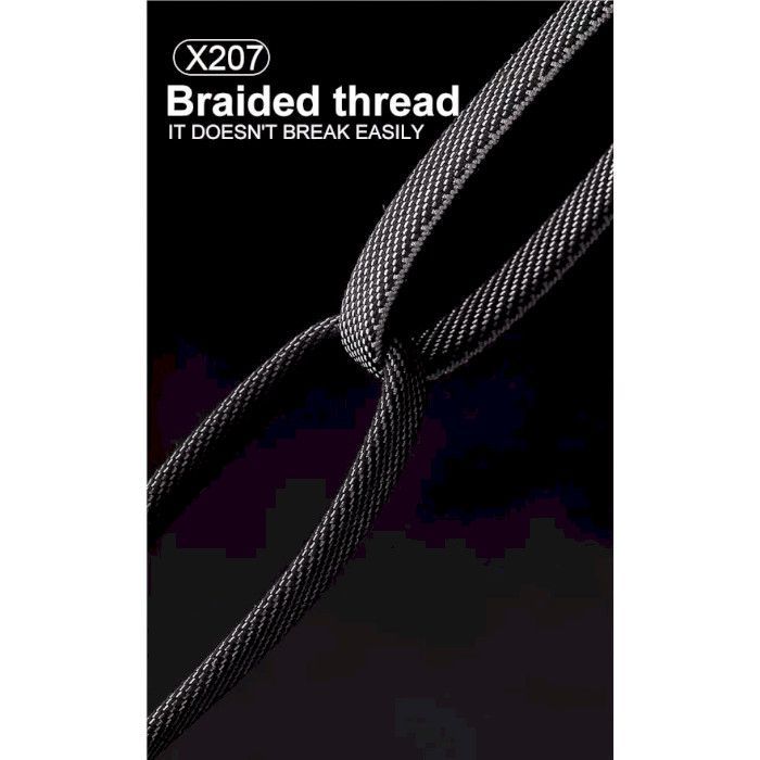 Дата кабель USB-C + USB-A to Lightning+USB-C 1.0m 65W X207 black WUW (6972573336524) изображение 6