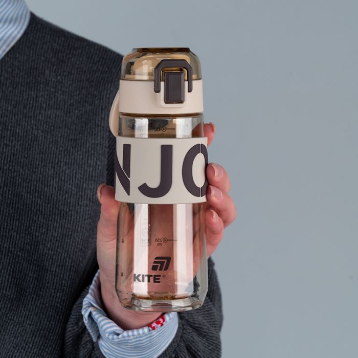 Бутылка для воды Kite 550 мл сіро-рожева (K25-1232-2) изображение 5