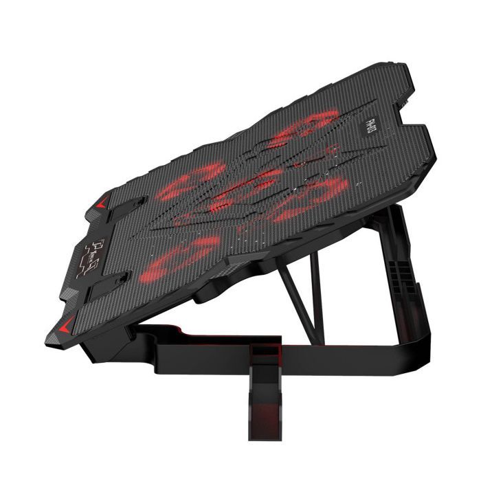 Подставка для ноутбука Xtrike ME FN-813 5 Fan, Red Led, 2 USB (FN-813) изображение 4