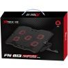 Подставка для ноутбука Xtrike ME FN-813 5 Fan, Red Led, 2 USB (FN-813) изображение 7
