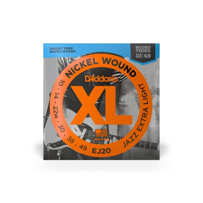 Струны для гитары D'Addario XL Nickel Wound Jazz Extra Light (10-49) (EJ20)