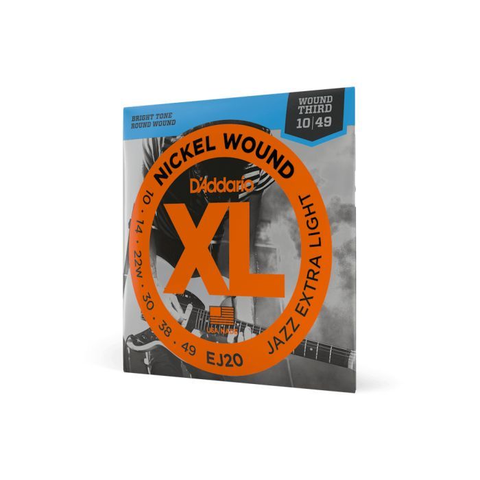Струны для гитары D'Addario XL Nickel Wound Jazz Extra Light (10-49) (EJ20) изображение 2