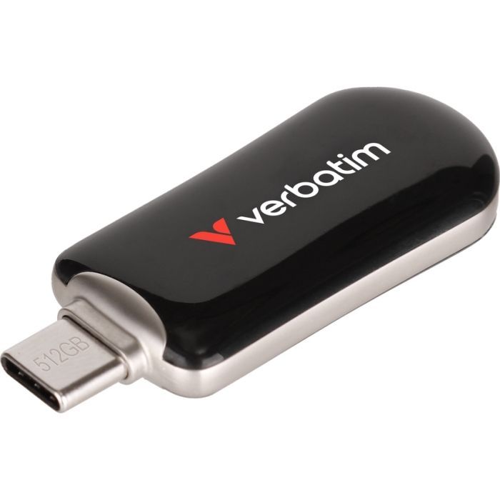 USB флеш накопитель Verbatim 512GB Plectra Black USB-C (30227)