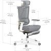 Офісне крісло Mealux S6 Air Fabric Grey White (HF-S6 F/ GW) зображення 10