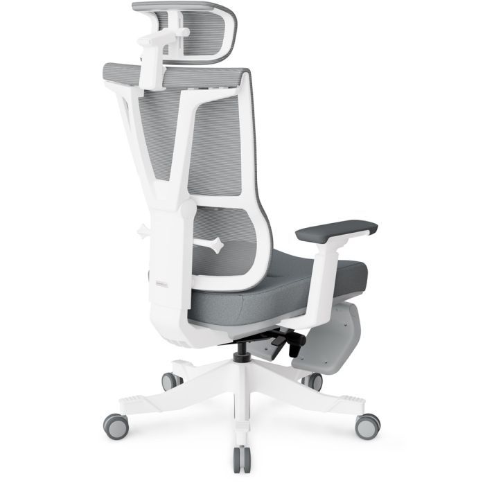 Офісне крісло Mealux S6 Air Fabric Grey White (HF-S6 F/ GW) зображення 6