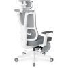 Офісне крісло Mealux S6 Air Fabric Grey White (HF-S6 F/ GW) зображення 6