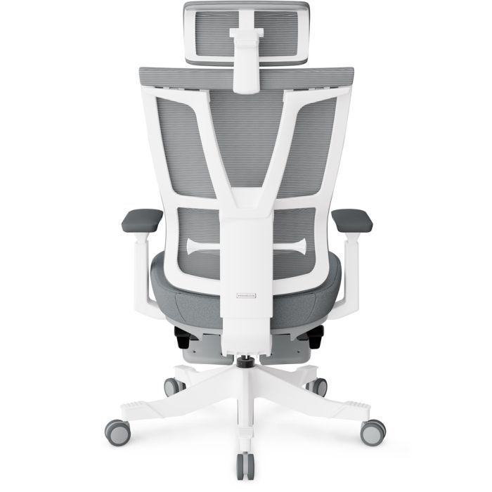 Офісне крісло Mealux S6 Air Fabric Grey White (HF-S6 F/ GW) зображення 7